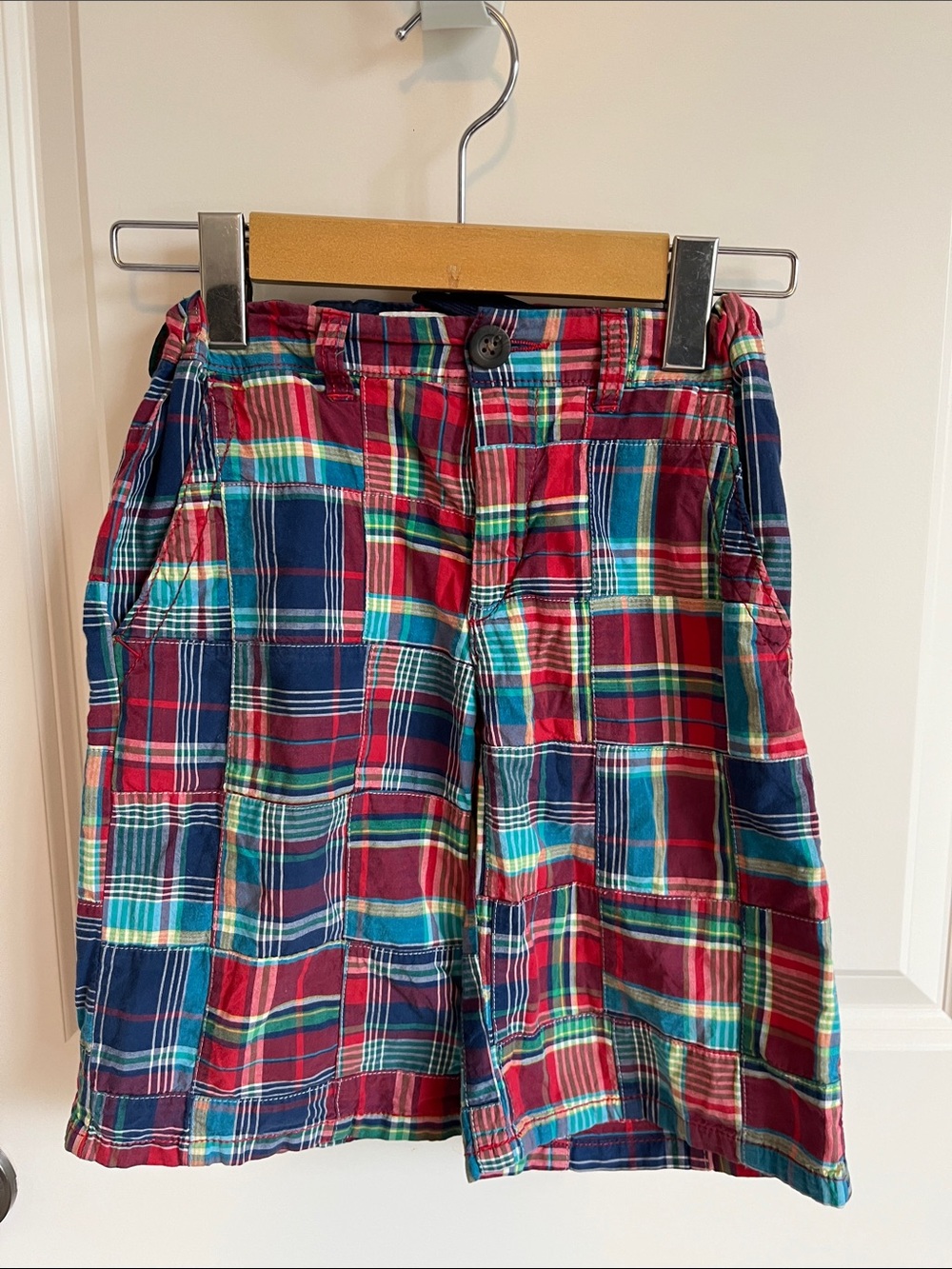 Place Multicolor Plaid Cotton Chinos